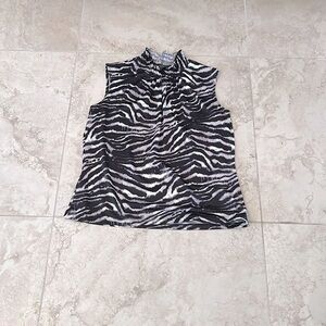 Free- Sere Nade zebra print blouse tank top